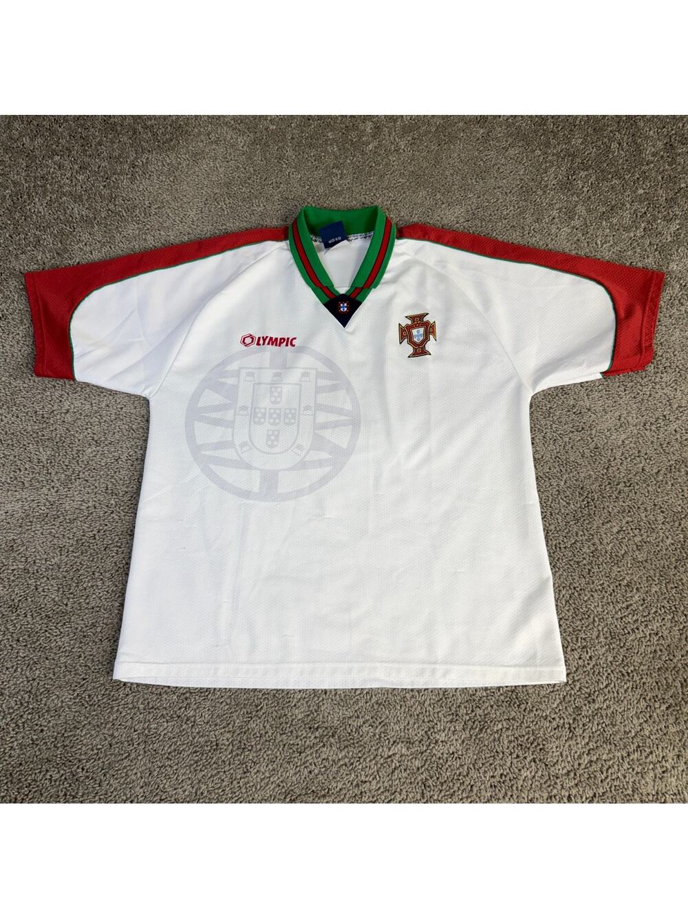 VINTAGE Portugal National Team Jersey Mens L 96/97 Away Soccer Football Olympic